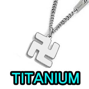 불교 만자 펜던트 티타늄 목걸이 알러지방지 남성 여성 쥬얼리 선물 은목걸이 티탄 남자 골드앤실버 114