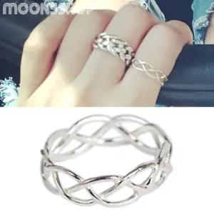 [문스샵] 팬스 독특한반지 예쁜 실버반지 925 순은 수공예 레이어드 925 실버 은 여자 여성 패션 여름