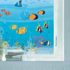 [매직픽스]유리창 창문 그래픽 시트지 물고기(WS-08)