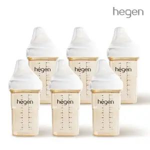 [헤겐] 애착젖병 PPSU 분유수유 준비 패키지 240ml 6p(2단계 꼭지포함)