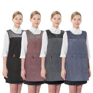 예경 데님 망사 지퍼형 원피스 앞치마 (대/특대)