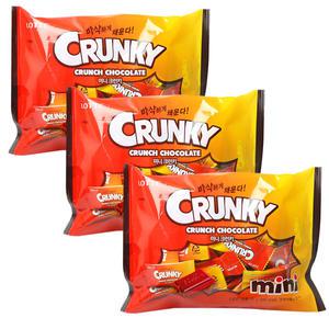 롯데 6000 미니 크런키 초콜릿 x 3개,허쉬초콜릿