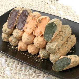 못난이찹쌀떡(30gx60알내외/아이스포장)/호박 쑥 흑미/떡 선물