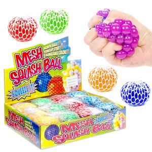 포도송이 묵사발 (BOX) 변색 포도 주물럭 공 스트레스볼 말랑이 스쿼시 모찌 말랑말랑 힐링 슬라임 피젯