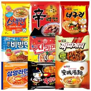 [오뚜기/농심/삼양/팔도] 봉지라면 50종 골라담기