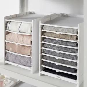 리빙박스 수납 정리함 옷장 정리 방법 오슬러 슬라이딩 옷정리 트레이 2단