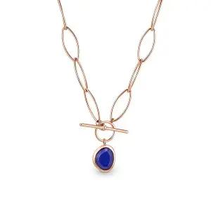 [도로시] 14k 라피스 클립체인 목걸이(천연석)