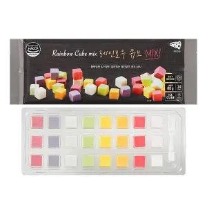[레인보우큐브] 오리지널 치즈 믹스 80g x 4팩 (팩당 24입)