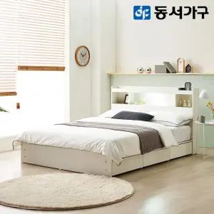 동서가구 팬타 LED 1단 3서랍 슈퍼싱글 SS 수납침대 프레임 DF642004