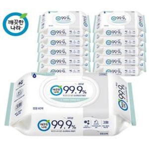 깨끗한나라 99.9% 클린 손소독티슈 마일드 캡60매X30팩