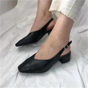 [오노마] ONM 미들굽 슬링백 스티치 포인트 와이드굽 데일리 슈즈 (S8304258)