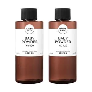 해피바스 바디오일 베이비파우더 250ml 2개