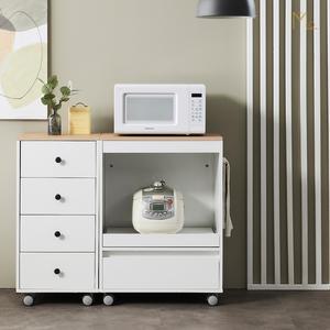 [모로] 퍼니 600 바퀴형 서랍 수납 렌지대 렌지다이 주방수납장 이동식