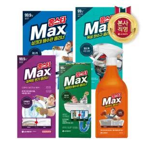 홈스타 맥스 클리너 3개 (세면대/변기/싱크대/렌지후드/욕실하수구 클리너1