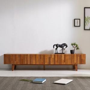 [슈퍼홈]비안나 티비다이 멀바우 원목 낮은 거실장 티비장 2000