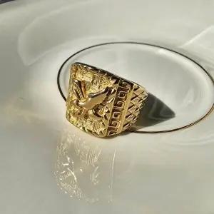 [셀러허브 패션][노블른] 써지컬스틸 도금 금 이글즈 남자 반지 선물