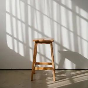 사각 원목 스툴 화장대의자 바스툴 대 소