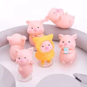 인테리어 소품 미니 돼지 피규어 오브제 세트 GHD09