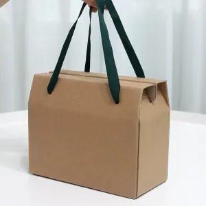 브라운끈2호 골직끈 선물상자 머그컵2구 크라프트 박스 포장 수제청 쿠키 떡 수건 답례품