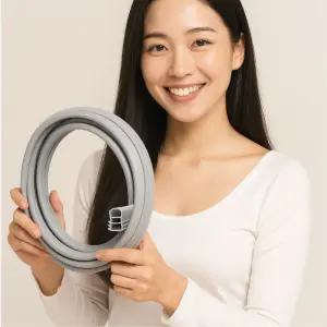 현관문 방화문 밀폐 고무패킹 2.4m, 3개입 방풍 방음 방진 밀착 패킹