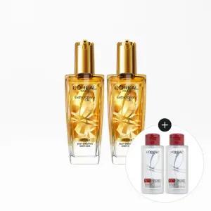 [로레알파리]엑스트라오디네리 오일 에어리실크 100ml 1+1+샴푸 미니 100ml(랜덤) 2개