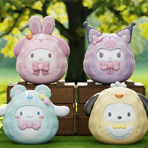 산리오 애니멀 코스튬 오뚝이 피규어 장식품 오뚜기 굿즈 인테리어 포차코 쿠로미 마이멜로디 시나모롤 4종