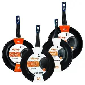 도루코 퓨어라이트 애쉬블루 프라이팬 궁중팬 일반 인덕션겸용 20cm 28cm 32cm