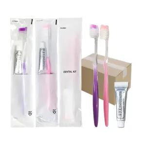 대용량 업소용 칫솔치약 100개 휴대용 덴탈키트 세트