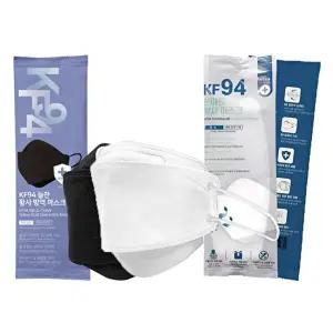 [시치미쓱]국산 3중 MB필터 KF94마스크 개별포장 대형 화이트/블랙 50매
