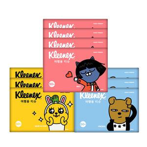 크리넥스 카카오프렌즈 여행용 티슈 50매 10개 (500매)