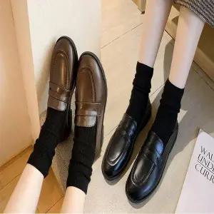 [오노마] ONM 여자 기본 로퍼 깔끔한 단화 심플 슬립온 블랙 브라운 (S10683185)