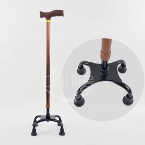 네발안전지팡이 일자형 10단조절 할머니 할아버지 환자용 의료용 보행보조 네발 사발 4발 지팡이