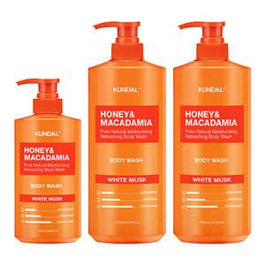 쿤달 네이처 바디워시, 화이트머스크, 1058ml, 2개 + 500ml, 1개