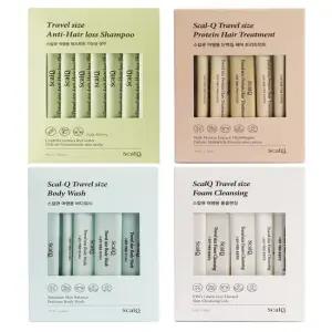 [스칼큐] 트래블키트 프리미엄 여행용 세면도구 4종 세트