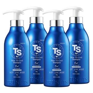 뉴TS쿨샴푸 X 4개 탈모완화 쿨링 여름샴푸 지성두피 두피열 민트