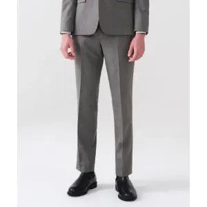 [하프클럽/에스티코]울혼방 윈도우 체크 수트 팬츠 (슬림) (베이지)  SSLUC11SCD