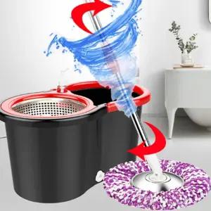 돌돌이물걸레 스텐레스 통돌이걸레 회전밀대 스핀청소기 세트