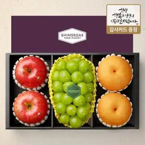 [라라르떼](센텀시티점)[2/12일 오전7시 주문마감][씨에스타 2호] 샤인머스캣(650g) 1입 + 사과(310g) 2...