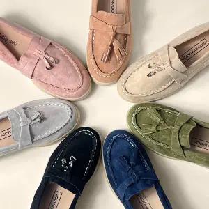 아동 양가죽로퍼 맘앤키즈 키즈 테슬 구두 160-240 스티치 단화