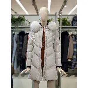 갤러리아 크로커다일레이디 폭스퍼 후드 오리털 롱 패딩점퍼 CLDWDW107