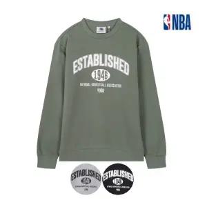 [롯데백화점]엔비에이 남녀공용 맨투맨티 티셔츠 루즈핏 빅사이즈 레터링 무지 간절기 (N459ST162P)