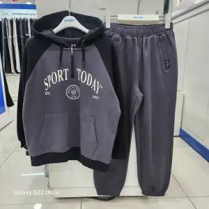 [에꼴리에]에꼴리에 하프집업배색후드티 커브드입체조거바지 25A0731 25A0732_S