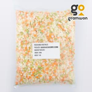 혼합 야채 볶음밥용 4종 1KG 냉동 볶음밥 믹스 손질 이유식 계란찜