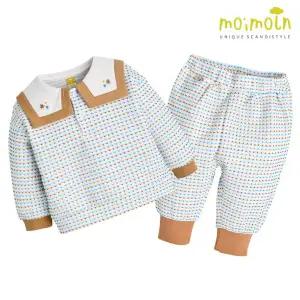 [보리보리/모이몰른]유아 팝핑카라 상하복 세트 M251STB05P