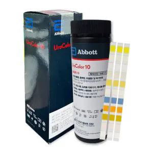 애보트 유로칼라10 소변검사 진단키트 스틱 100매 당뇨 단백뇨 혈뇨 소변검사키트