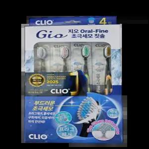 크리오 지오 향균 초극세모 칫솔 4입