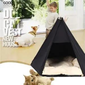 PINK 중소견형 +방석 74CM 인디언텐트 80CM 옥스포드 (WFH0RX8)