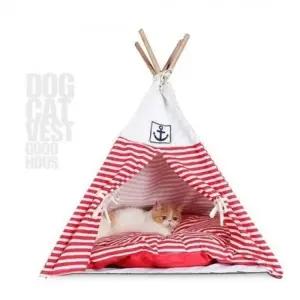 +방석 80CM 인디언텐트 74CM BLACK 옥스포드 중소견형 (WFH0RX7)