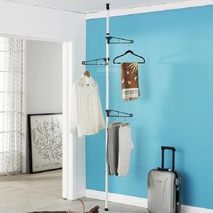 세우는 기둥옷걸이 스탠드 천장고정행거 세로 압축봉 파이프