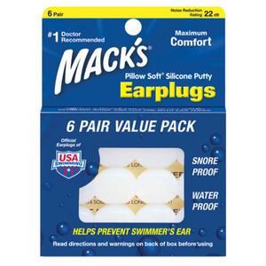 (공식)맥스 실리콘 귀마개 필로우소프트 6쌍 수영 소음방지 아기 목욕 이어플러그